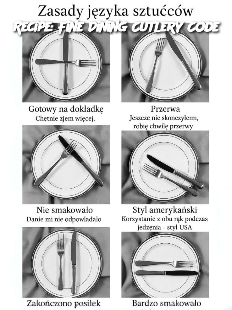 Recipe: Fine Dining Cutlery Code