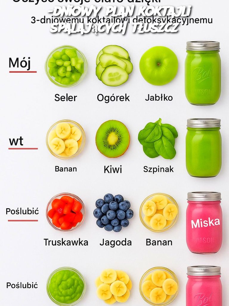 3-dniowy plan koktajli spalających tłuszcz