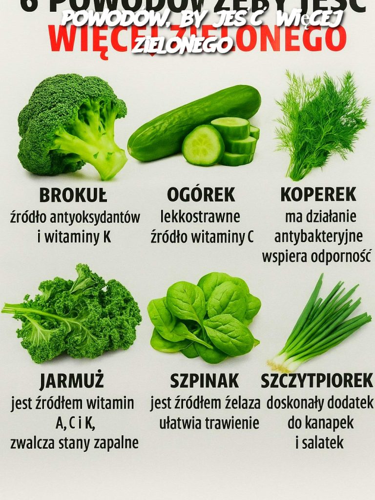 6 powodów, by jeść więcej zielonego 