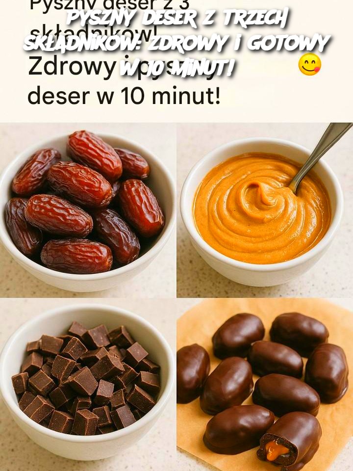 Pyszny deser z trzech składników: zdrowy i gotowy w 10 minut!