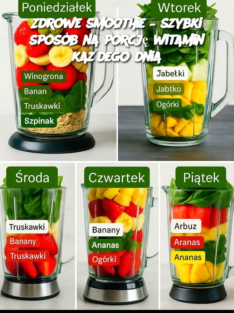 Zdrowe smoothie – szybki sposób na porcję witamin każdego dnia