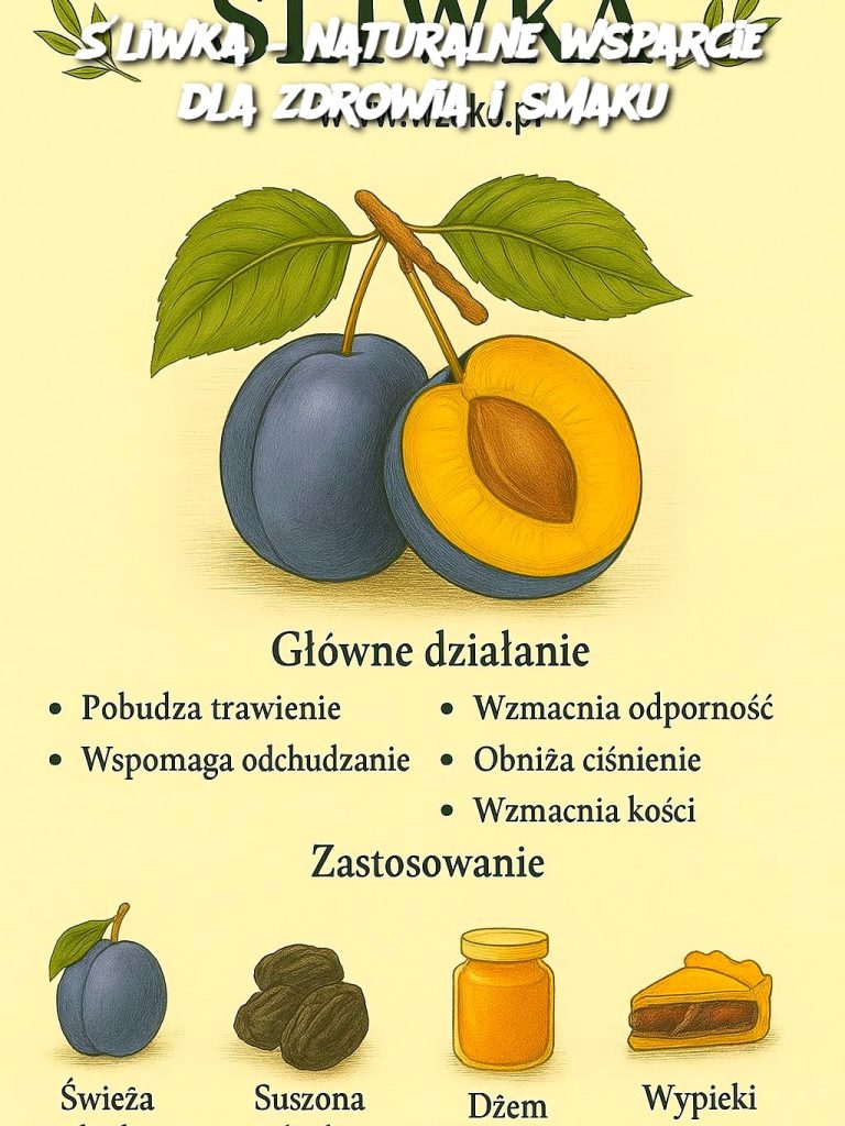 Śliwka – naturalne wsparcie dla zdrowia i smaku