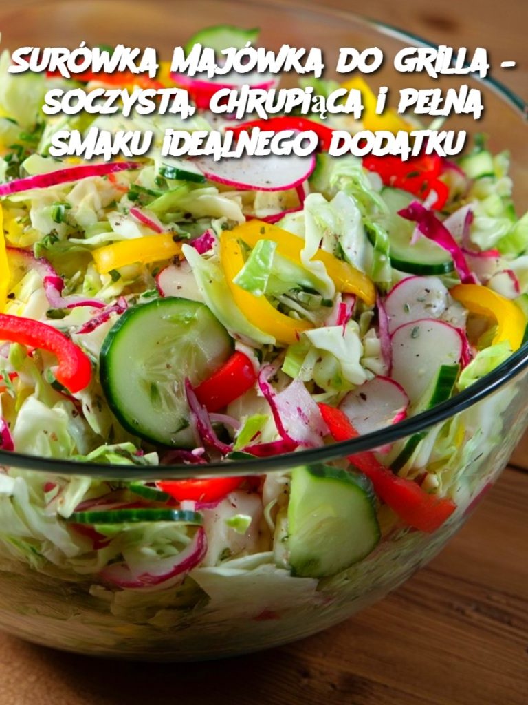 Surówka majówka do grilla – soczysta, chrupiąca i pełna smaku idealnego dodatku