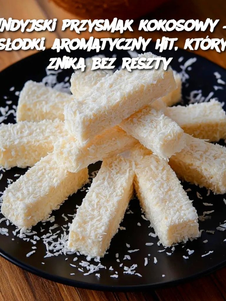 Indyjski przysmak kokosowy – słodki, aromatyczny hit, który znika bez reszty