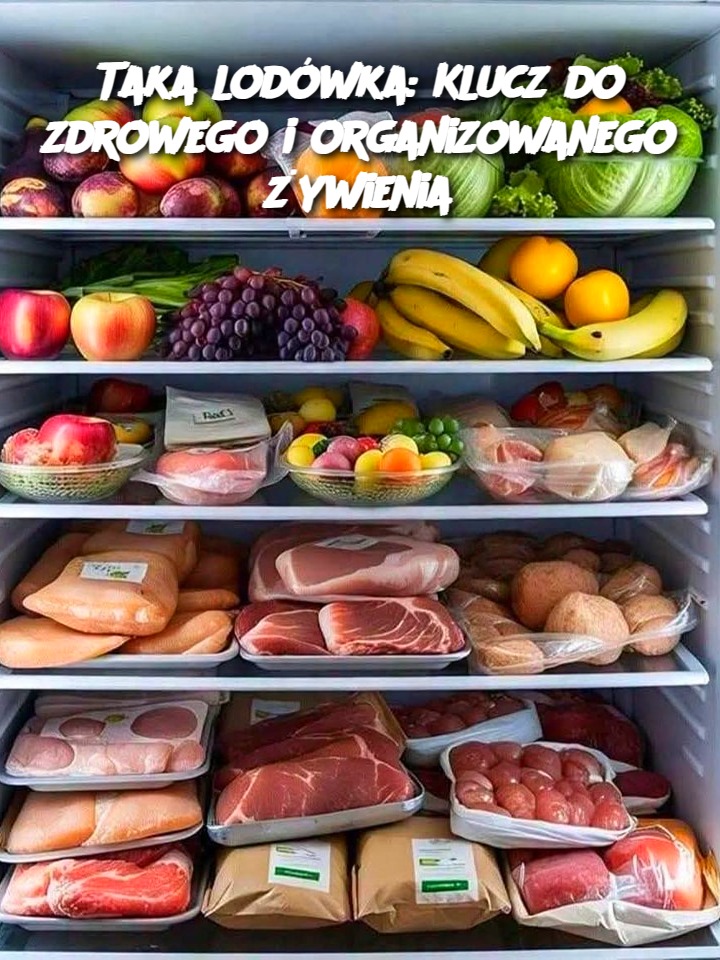 Taka lodówka: Klucz do zdrowego i organizowanego żywienia