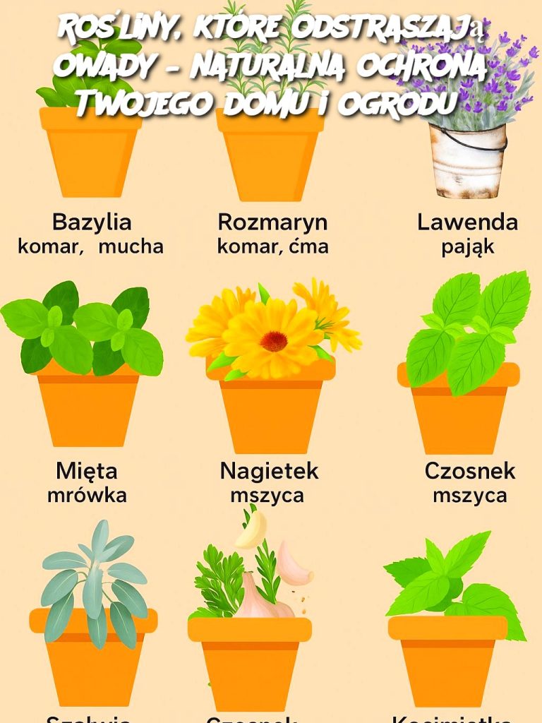 Rośliny, które odstraszają owady – naturalna ochrona Twojego domu i ogrodu