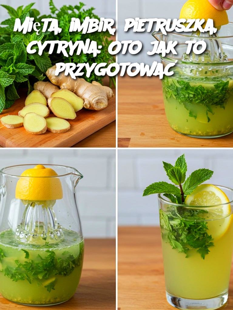 Mięta, imbir, pietruszka, cytryna: Oto jak to przygotować