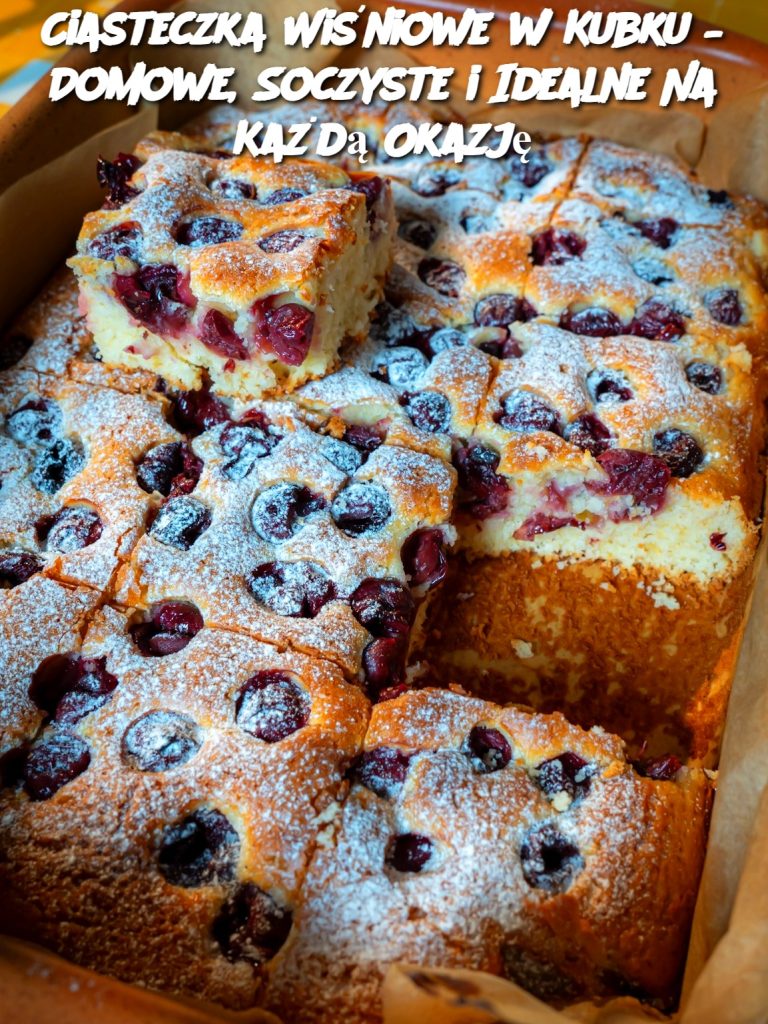 Ciasteczka Wiśniowe w Kubku – Domowe, Soczyste i Idealne Na Każdą Okazję