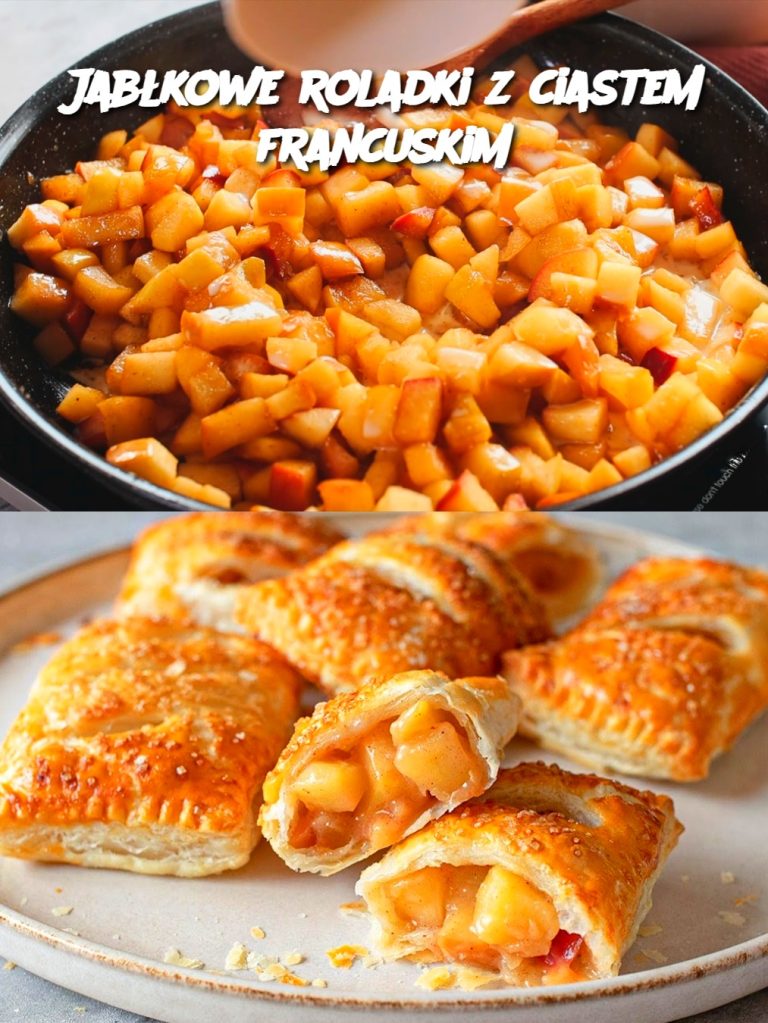 Jabłkowe roladki z ciastem francuskim
