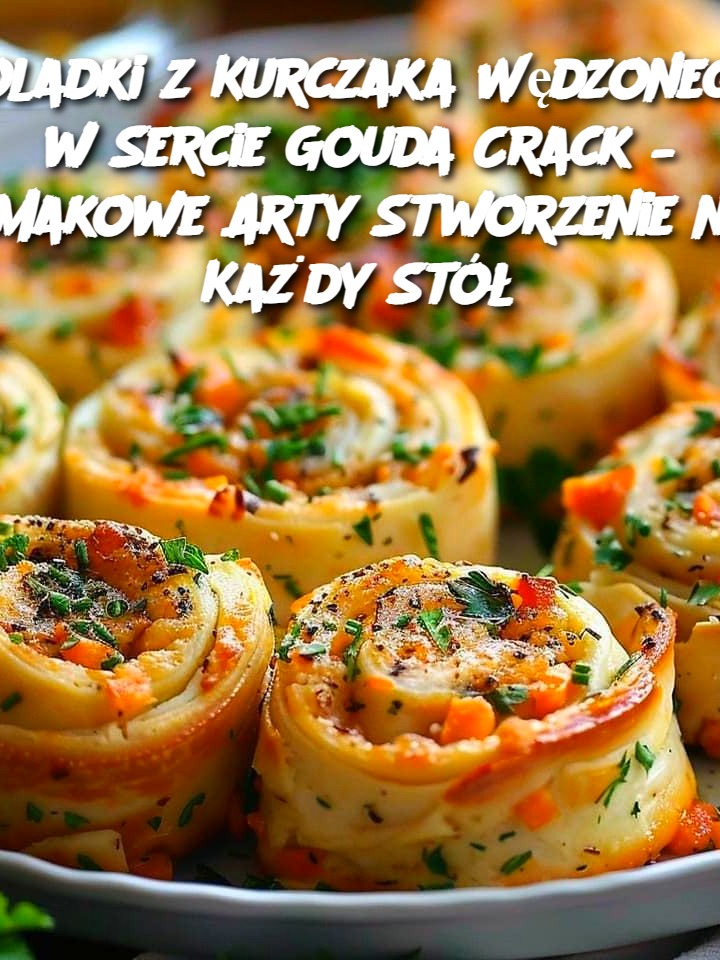 Roladki z Kurczaka Wędzonego w Sercie Gouda Crack – Smakowe Arty Stworzenie na Każdy Stół