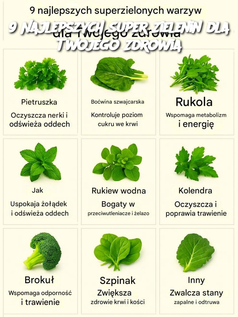 9 Najlepszych Super Zielenin dla Twojego Zdrowia