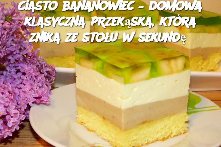 Ciasto bananowiec – domowa klasyczna przekąska, która znika ze stołu w sekundę