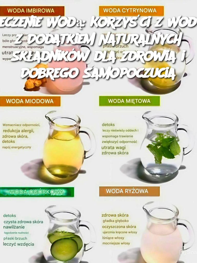 Leczenie Wodą: Korzyści z Wody z Dodatkiem Naturalnych Składników dla Zdrowia i Dobrego Samopoczucia