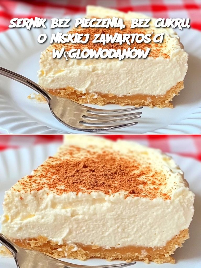 Sernik bez pieczenia, bez cukru, o niskiej zawartości węglowodanów