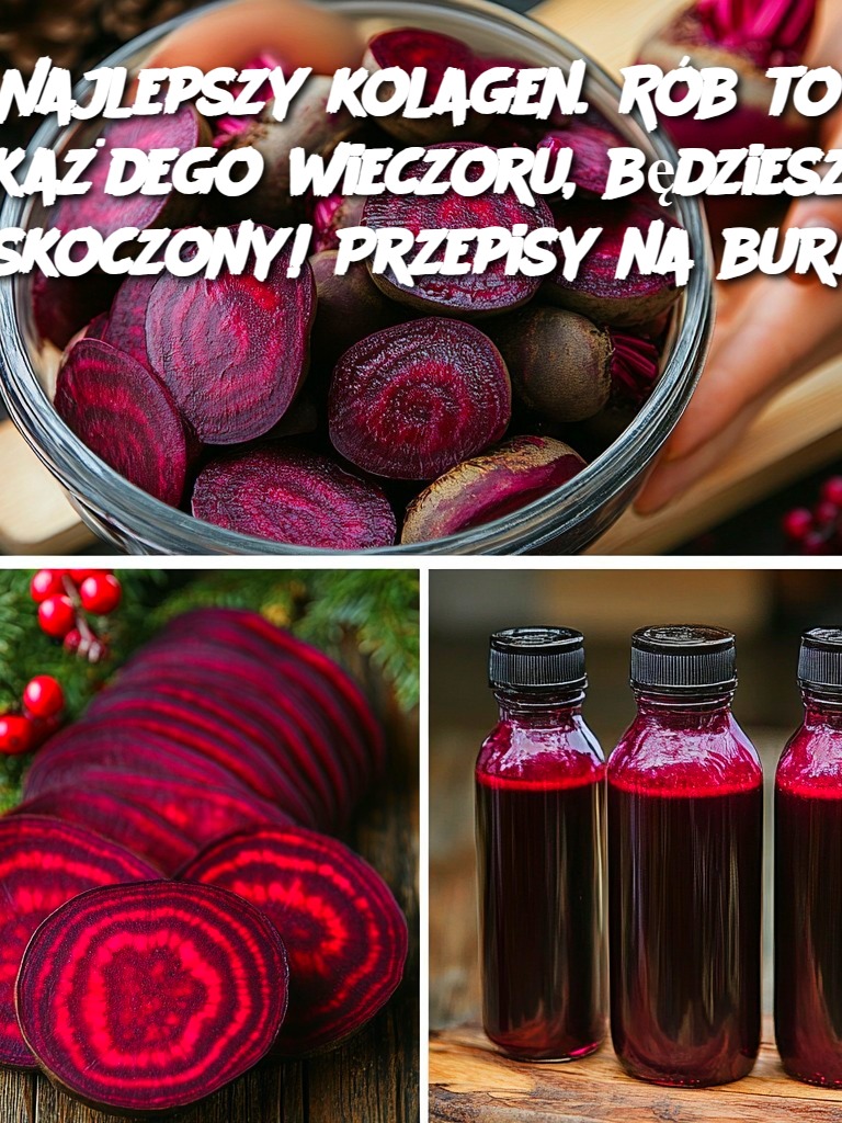 Najlepszy kolagen. Rób to każdego wieczoru, będziesz zaskoczony! Przepisy na buraki