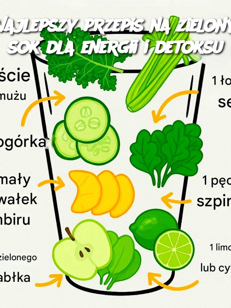 Najlepszy przepis na zielony sok dla energii i detoksu