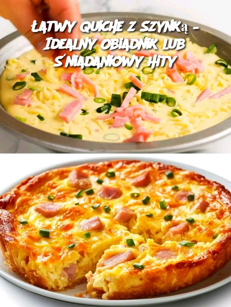 Łatwy Quiche z Szynką – Idealny Obiadnik lub Śniadaniowy Hity