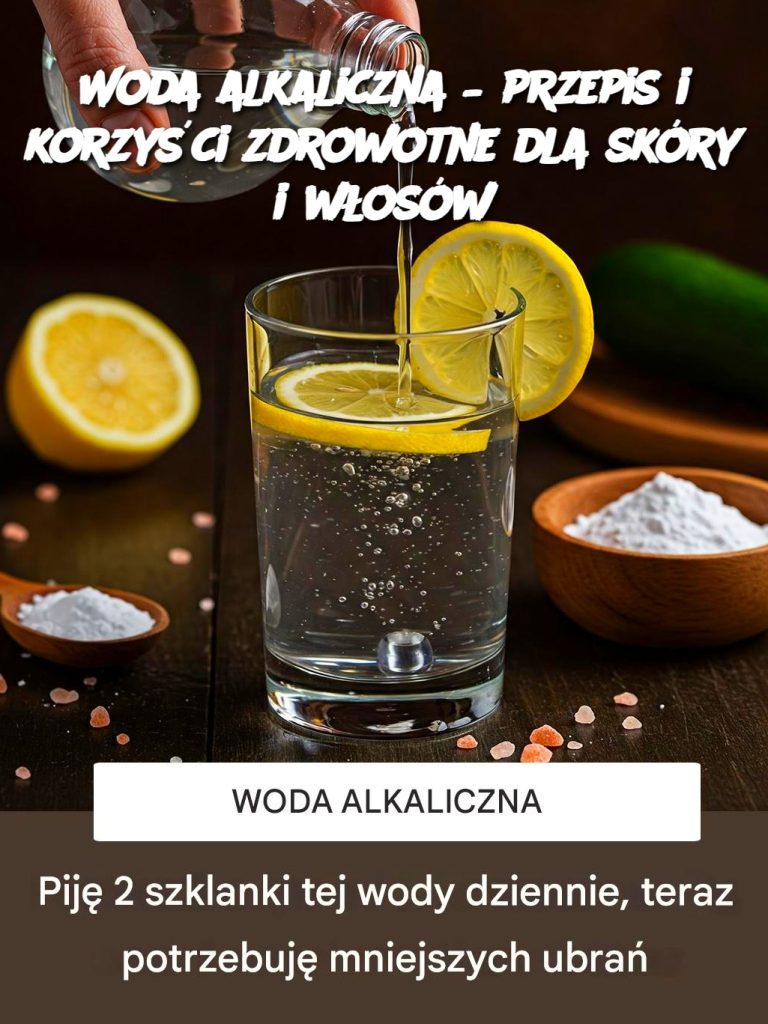 Woda alkaliczna – przepis i korzyści zdrowotne dla skóry i włosów