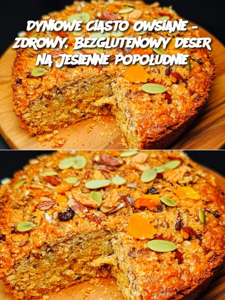 Dyniowe Ciasto Owsiane – Zdrowy, Bezglutenowy Deser na Jesienne Popołudnie