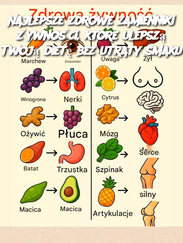 Najlepsze zdrowe zamienniki żywności, które ulepszą Twoją dietę bez utraty smaku