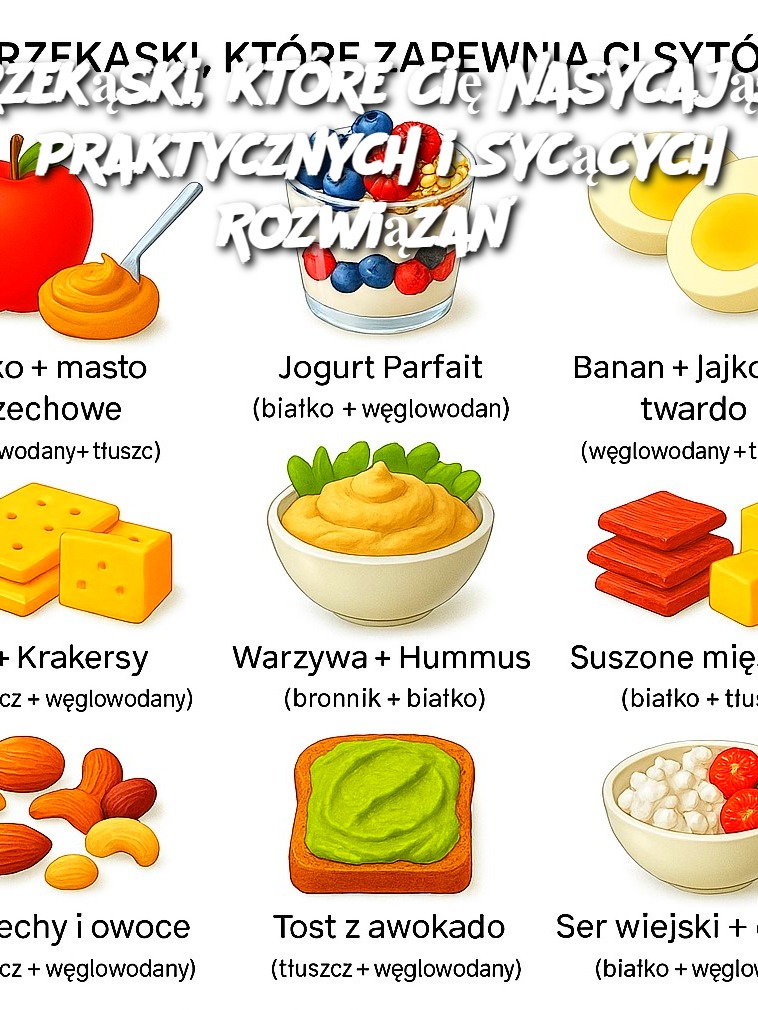 Przekąski, które Cię Nasycają: 9 Praktycznych i Sycących Rozwiązań