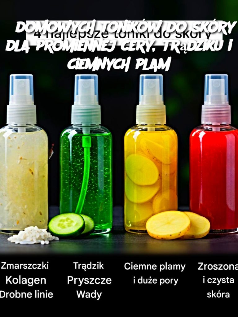 5 domowych toników do skóry dla promiennej cery, trądziku i ciemnych plam